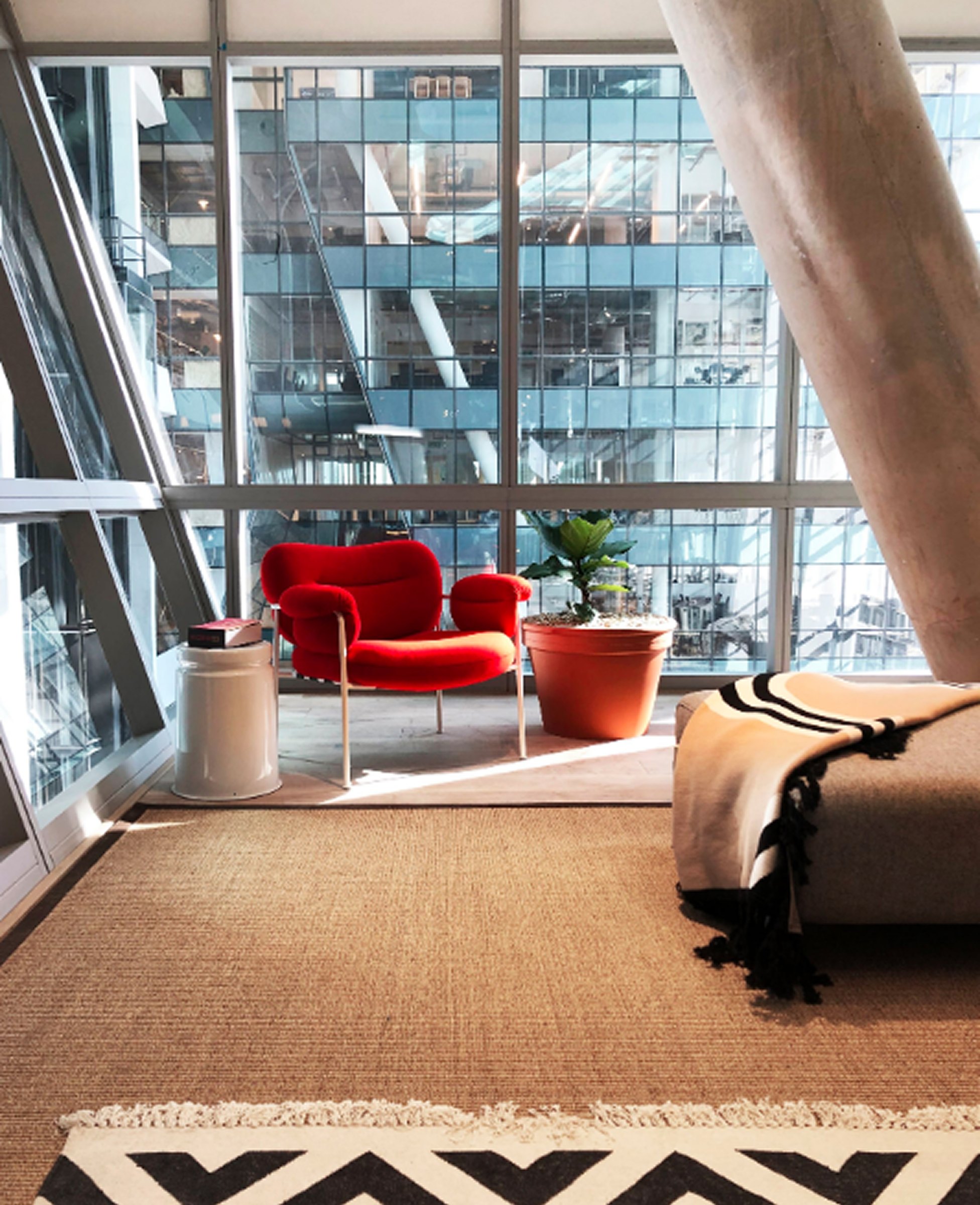 A quiet nook in the ThinkStory lounge