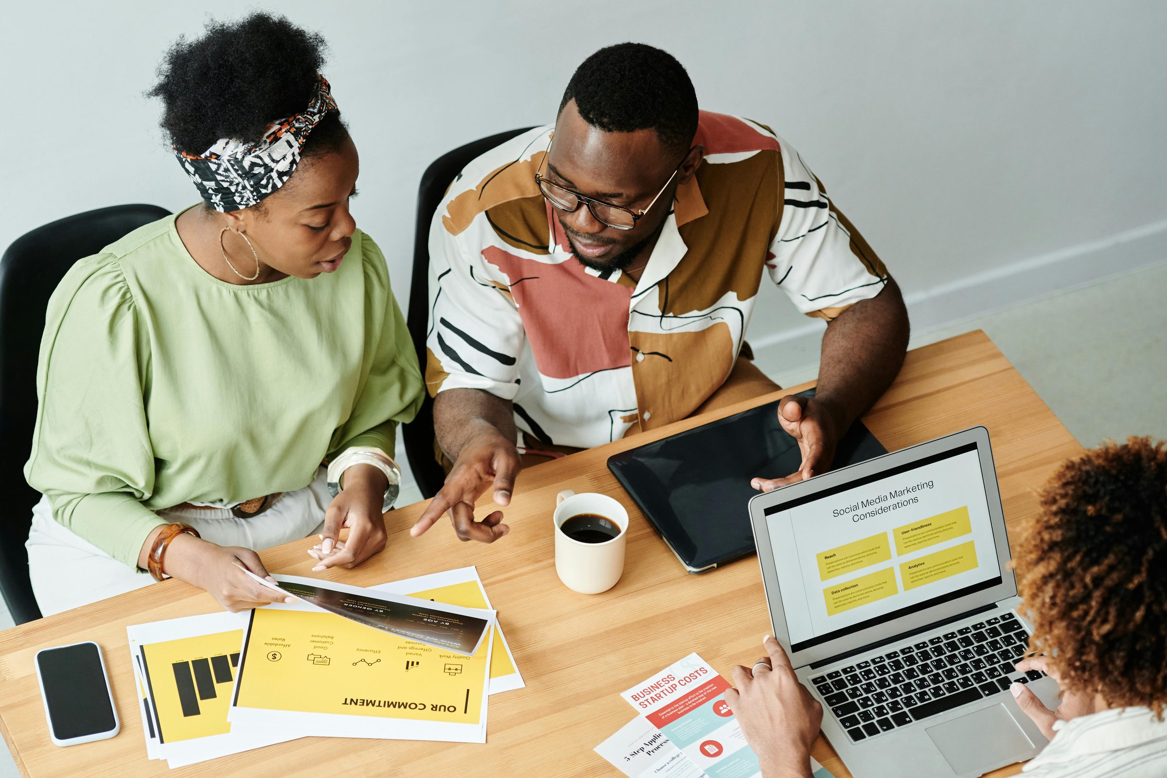 Reviewing a social media content calendar