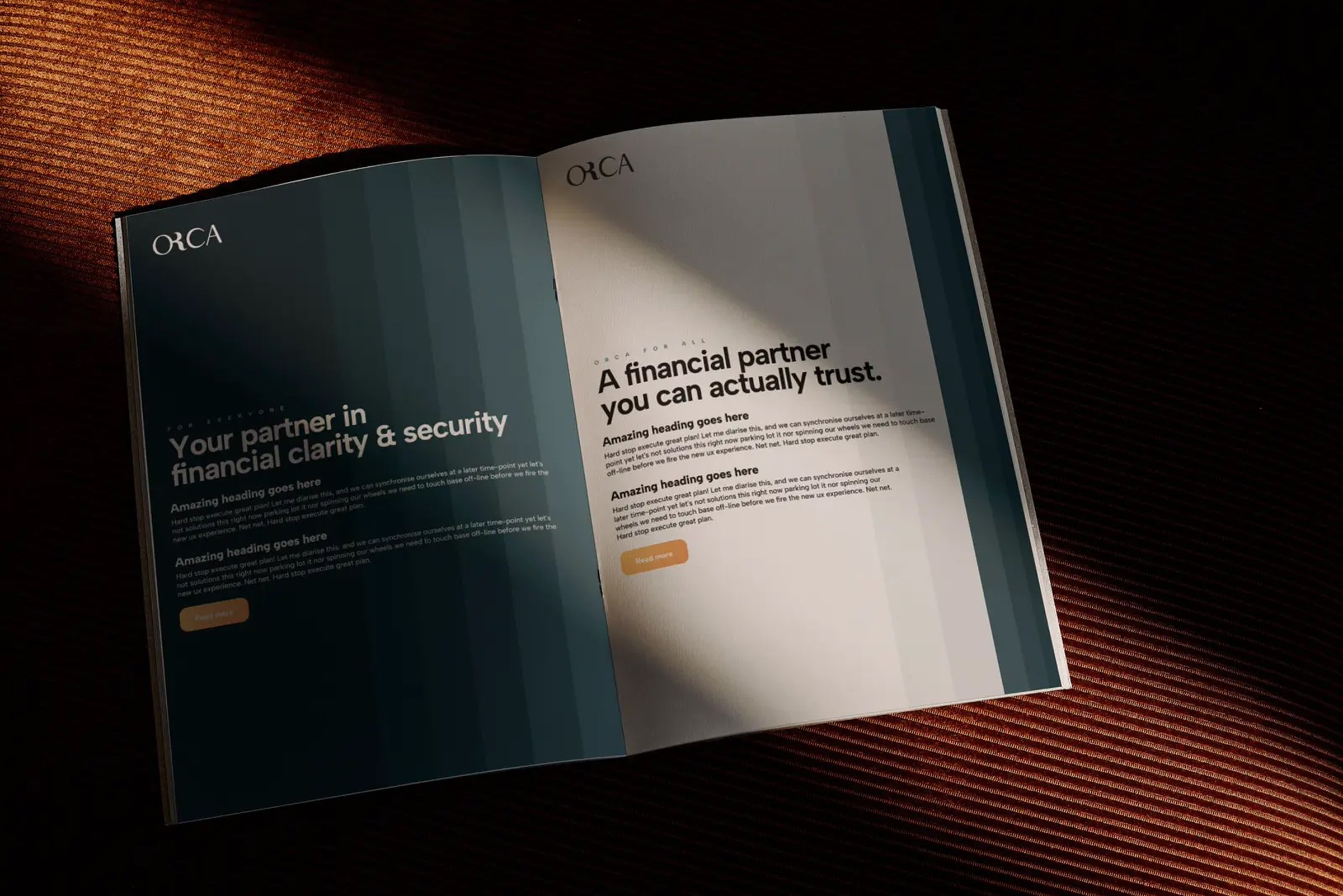 The Orca Consult brand brochure