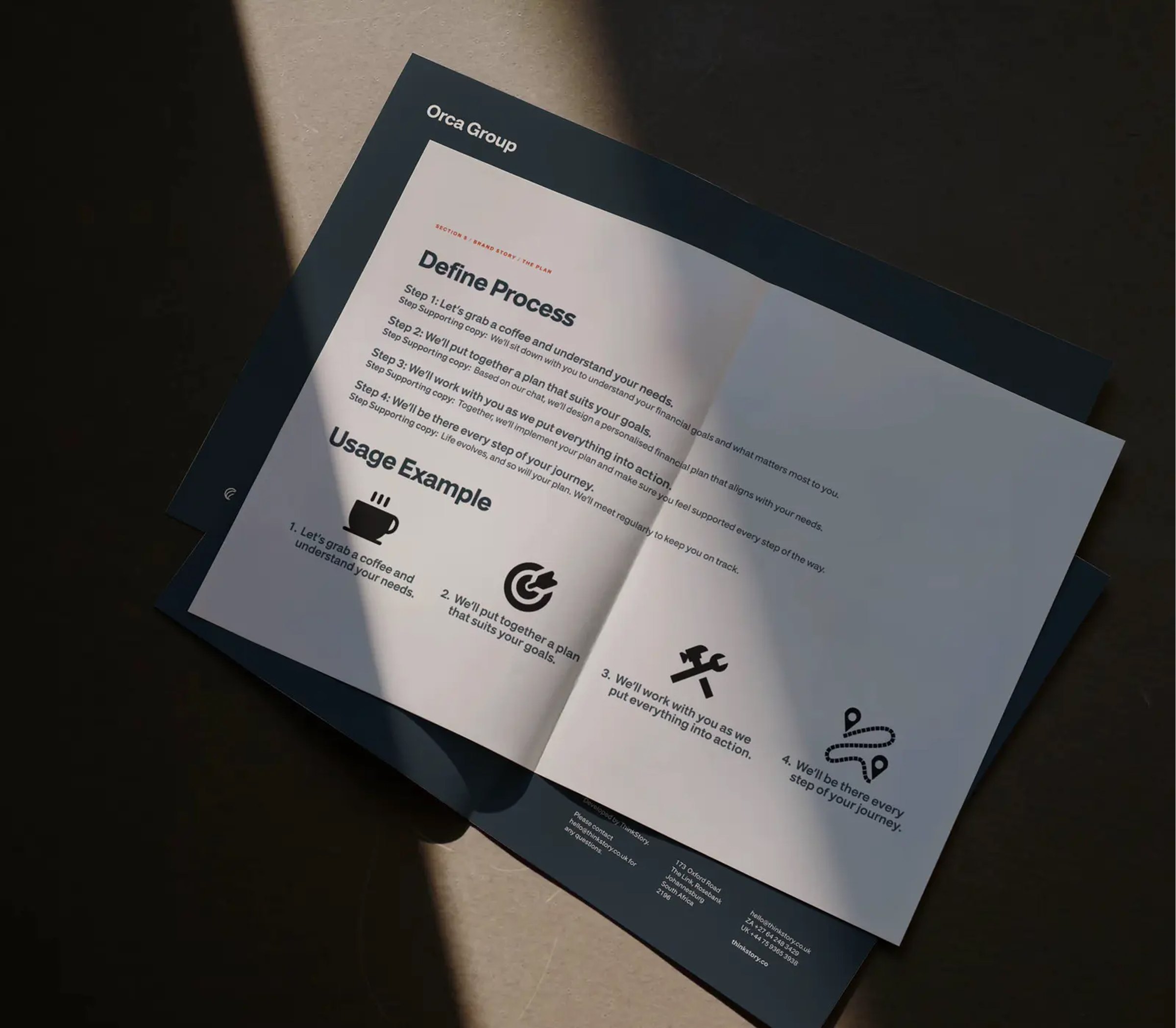 The Orca Consult brand messaging document