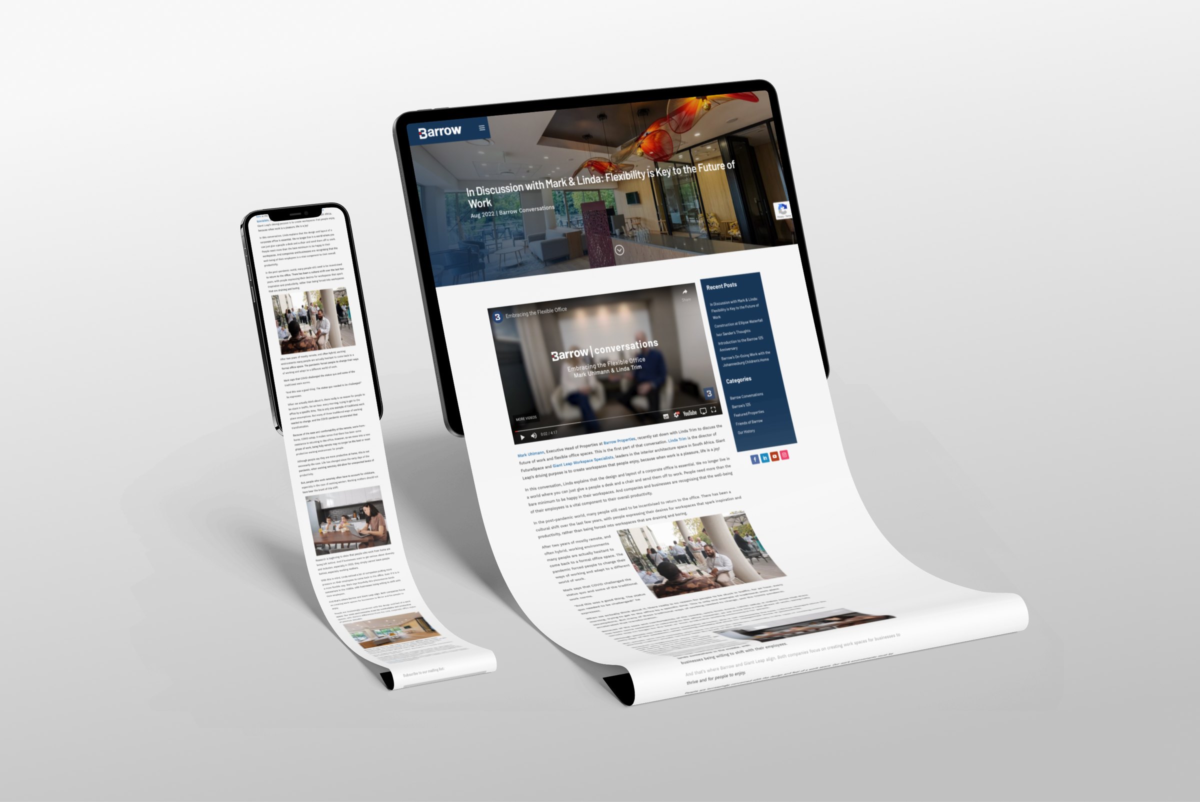 TomorrowToday on tablet and phone