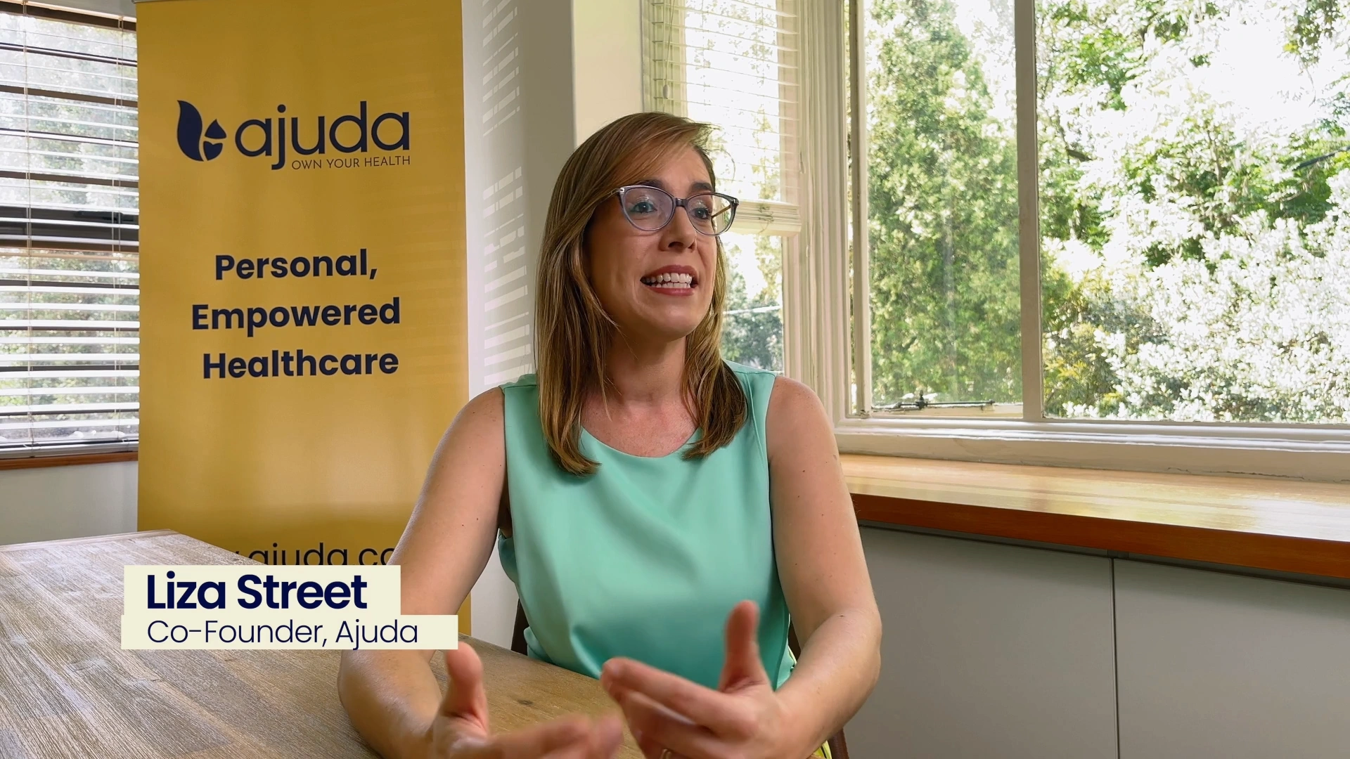 A still from an Ajuda Health brand video filmed on mobile