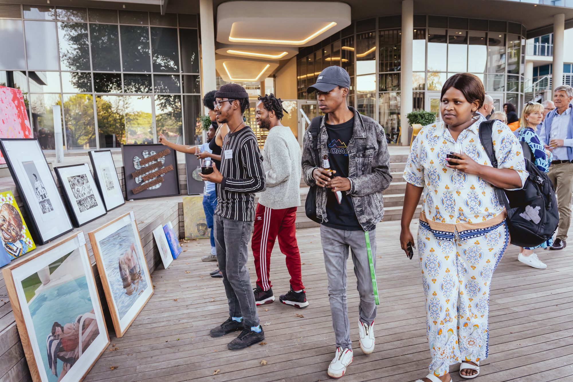 Guests at the quarterly Barrow art event in Rosebank