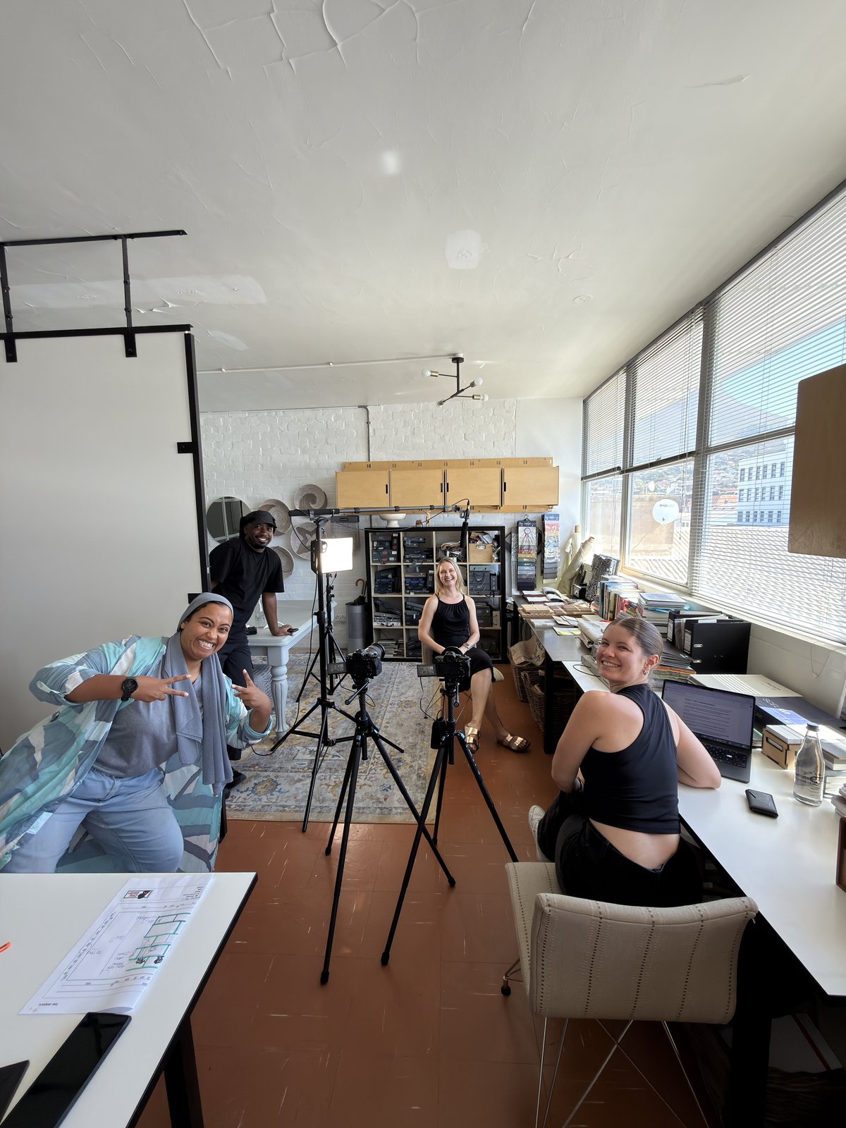 Behind the scenes on a Sage Spotlight shoot