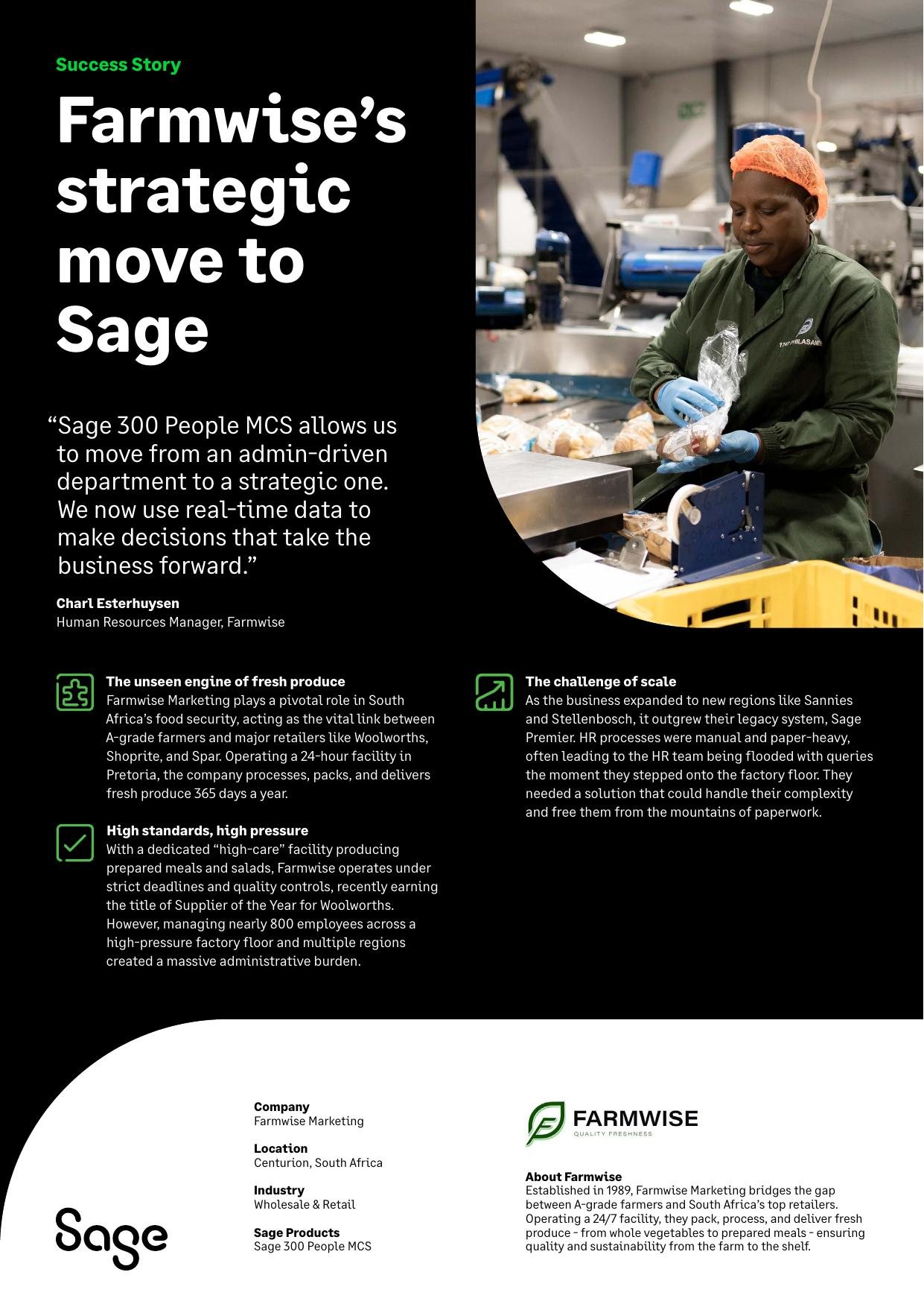 Farmwise case study we wrote for Sage