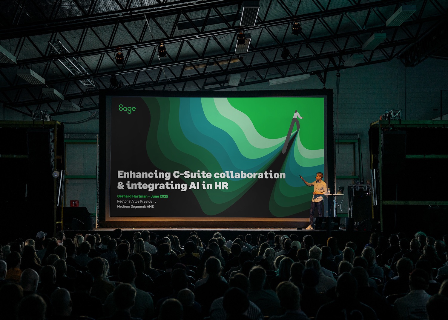A Sage executive slide deck designed in Figma